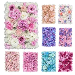 Artificial Peony Hydrangea Rose Wall Flower Wall Background Wall Valentine's Day Decorative Flower Row Shopping Window Ornament