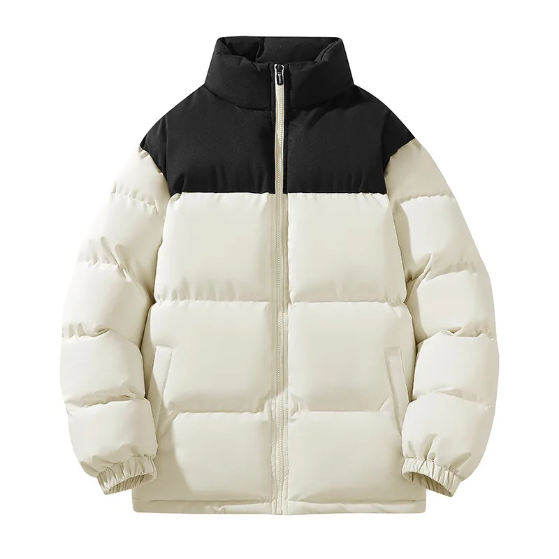 

Зимняя парная пуховая хлопковая куртка, мужская хлопковая одежда, свободная универсальная женская одежда с воротником-стойкой на хлопковой подкладке