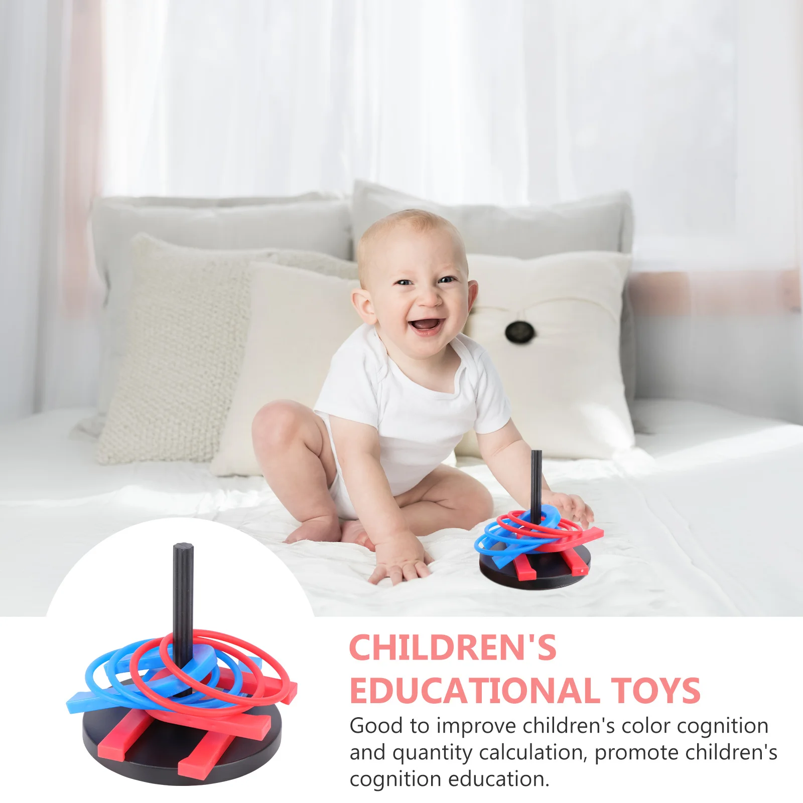 

3Set Horseshoe Ring Toss Game Bright Color Circular Throwing Rings for Kids Outdoor Indoor Play Educational Motor Skill