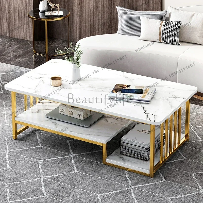 LJY Design Luxury Coffee Table Living Room Modern Premium Glam Coffee Tables Minimalist Unique Stoliki Kawowe House Accessories