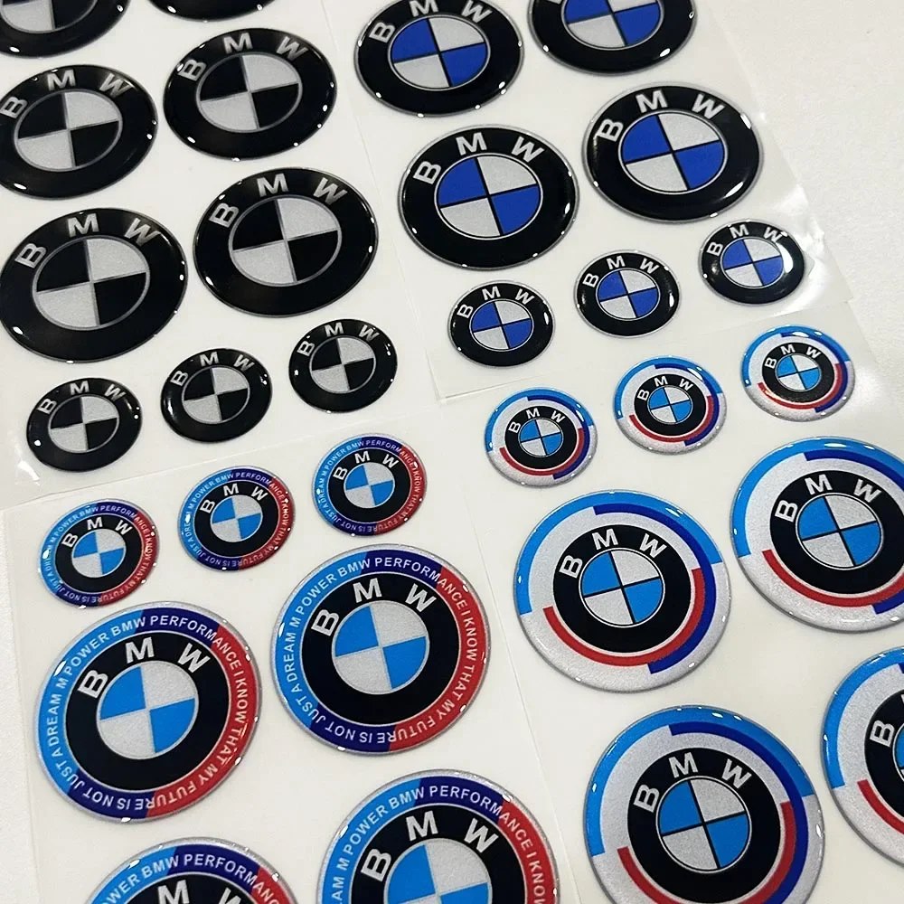 BMW 3D Car Logo Reflective Waterproof Suitable for ‎S1000 RR ‎R1250 GS Moto Racing Car Decorative Soft Adhesive Sticker