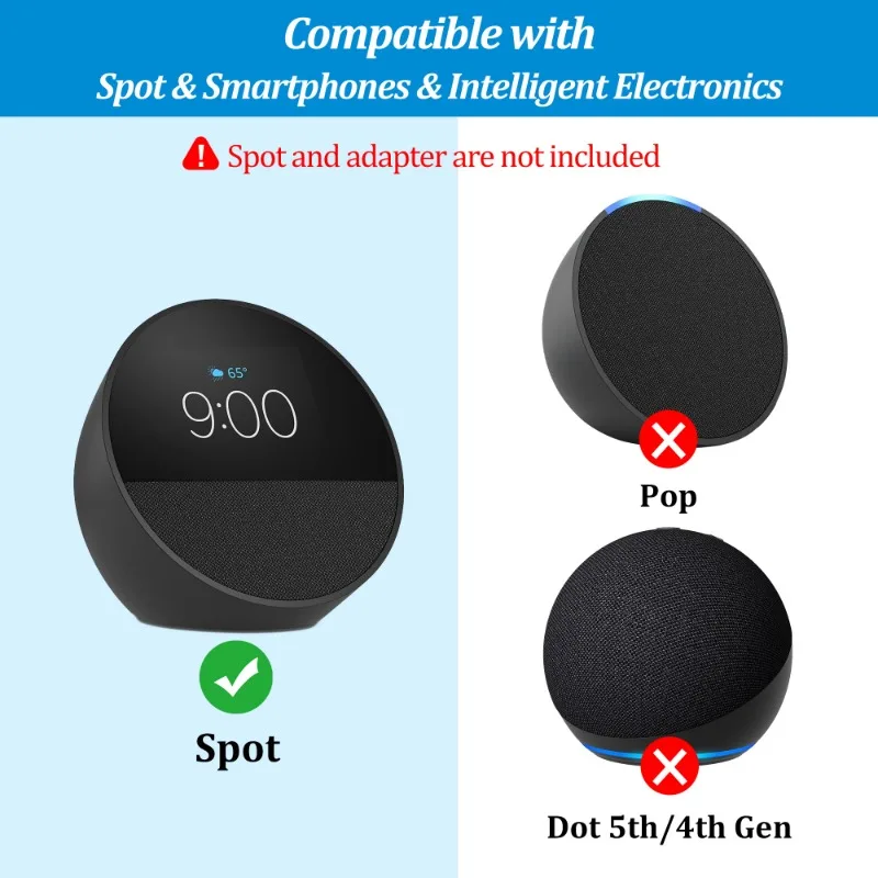 PlusAcc-قاعدة بطارية محمولة لبقعة الصدى ، محطة إرساء للسماعات الذكية ، حامل شاحن ، 14.mah