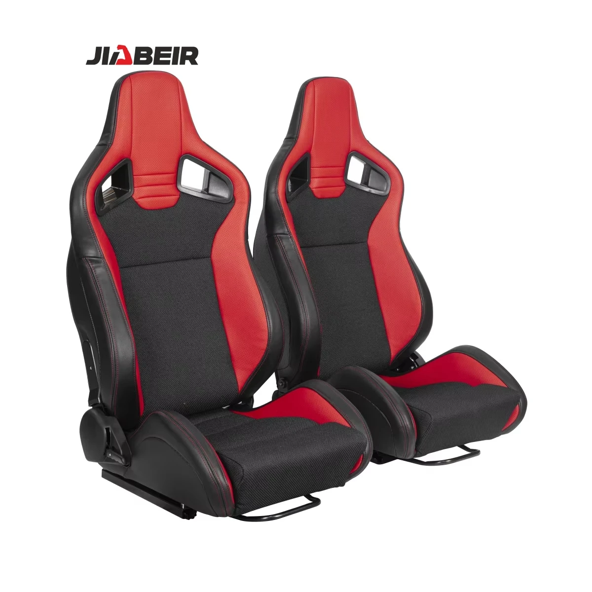 

Гоночные сиденья JIABEIR 1039RM с откидной спинкой, красные, из дышащей искусственной кожи, в стиле ковшеобразных сидений для гоночных автомобилей