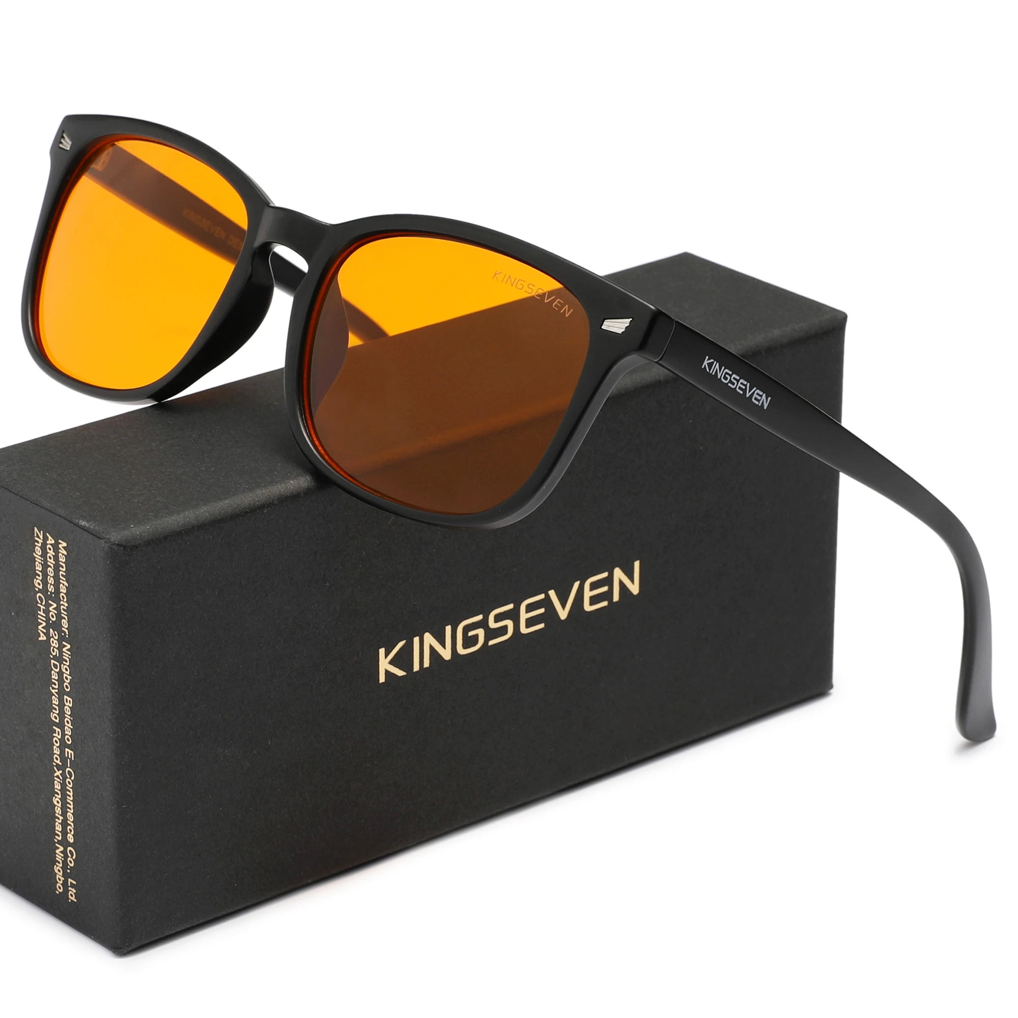 

KINGSEVEN анти-Blueray очки мужские телефон компьютер 99% синие блокирующие очки студенческие очки Daliy