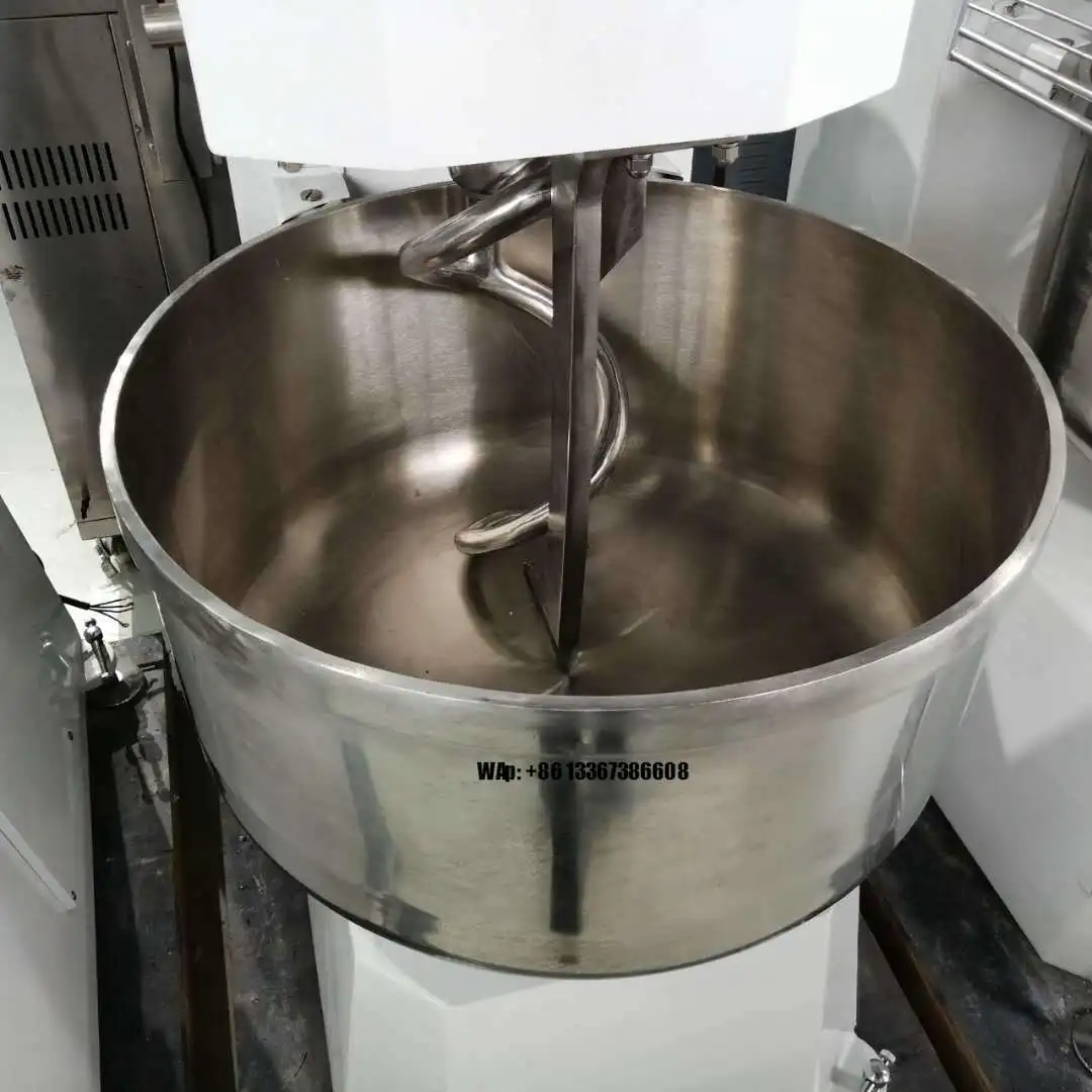 Mesin Pengaduk Adonan Vertikal Otomatis 50kg Multifungsi Komersial Kecepatan Ganda Aksi Ganda untuk Gandum Jagung Baru