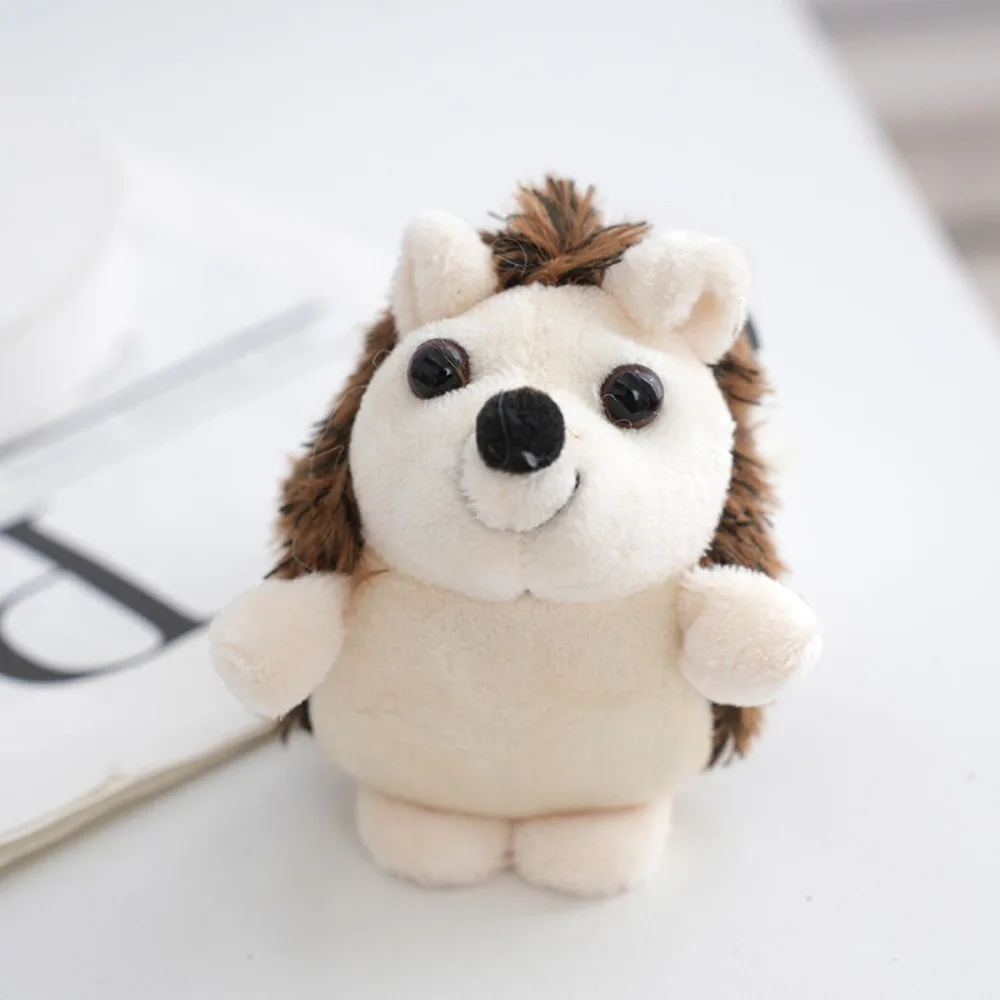 Adorable Little Hedgehog Keychain Stuffed Doll Mini Hedgehog Little Hedgehog Pendant Plush Soft Cute Hedgehog Plush Keyring