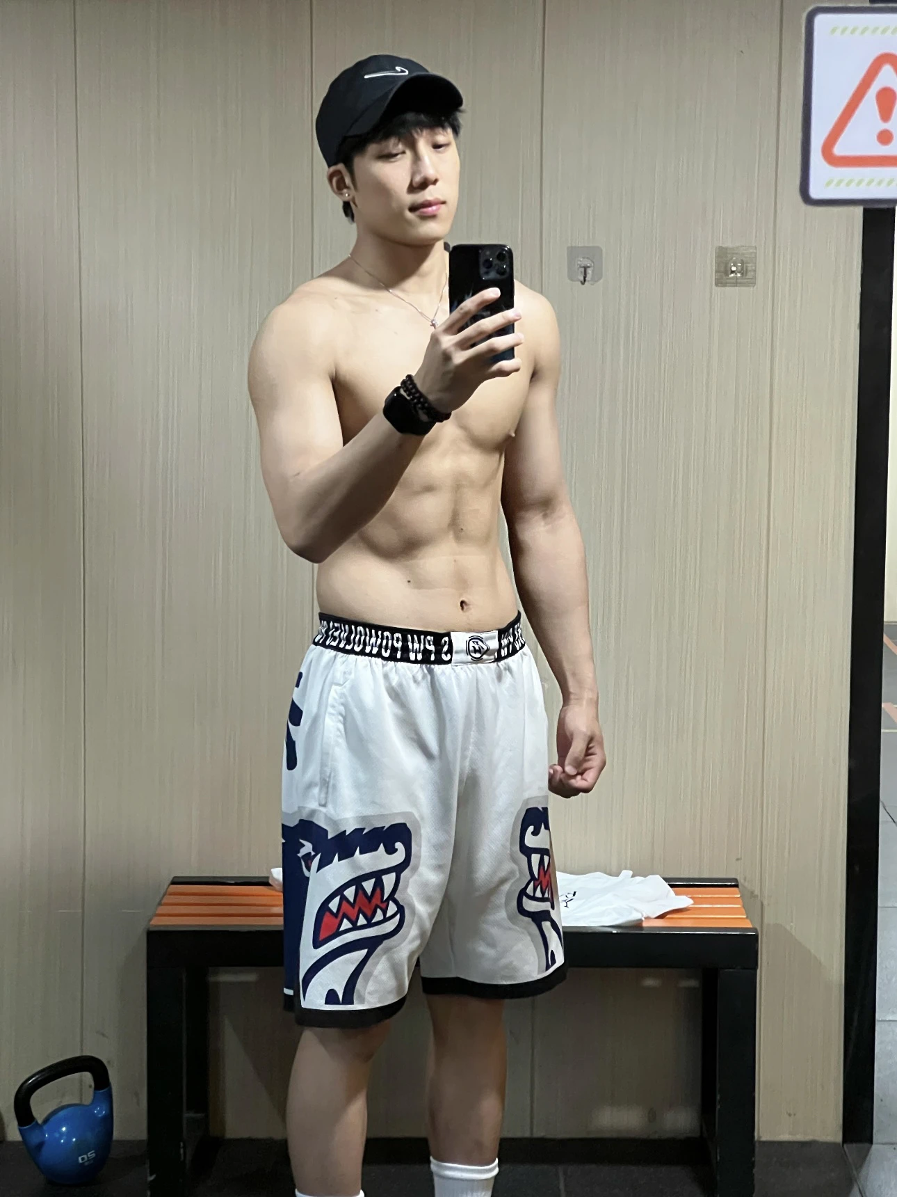 

American Street Sle Baskeall Print Wolf Head Men's Casual orts Running Fitn Training below Knee Length Pants