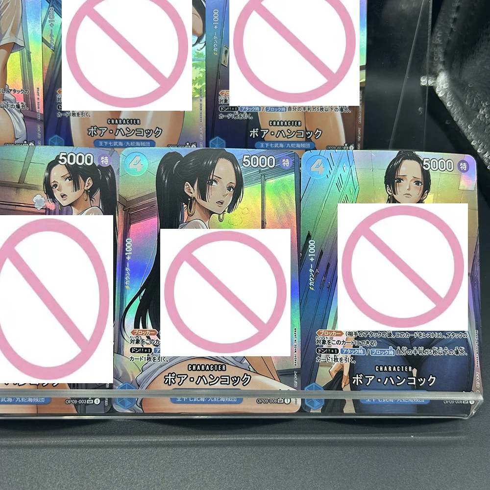 لتقوم بها بنفسك OPCG مثير بوا هانكوك لعبة تحصيل بطاقات النسخة اليابانية OP-09-009 Sr OP09-002 Sr فلاش جمع بطاقة لعبة الهدايا #6