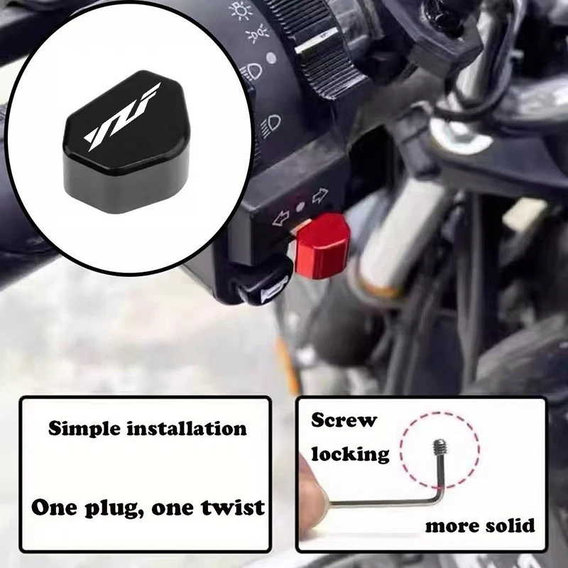 Motorcycle Accessories For Yamaha YZF R3 R1 R6 R7 R125 R25 R15 V3 R1M YZFR6 YZFR1 YZFR7 New Switch Button Turn Signal Key Cap
