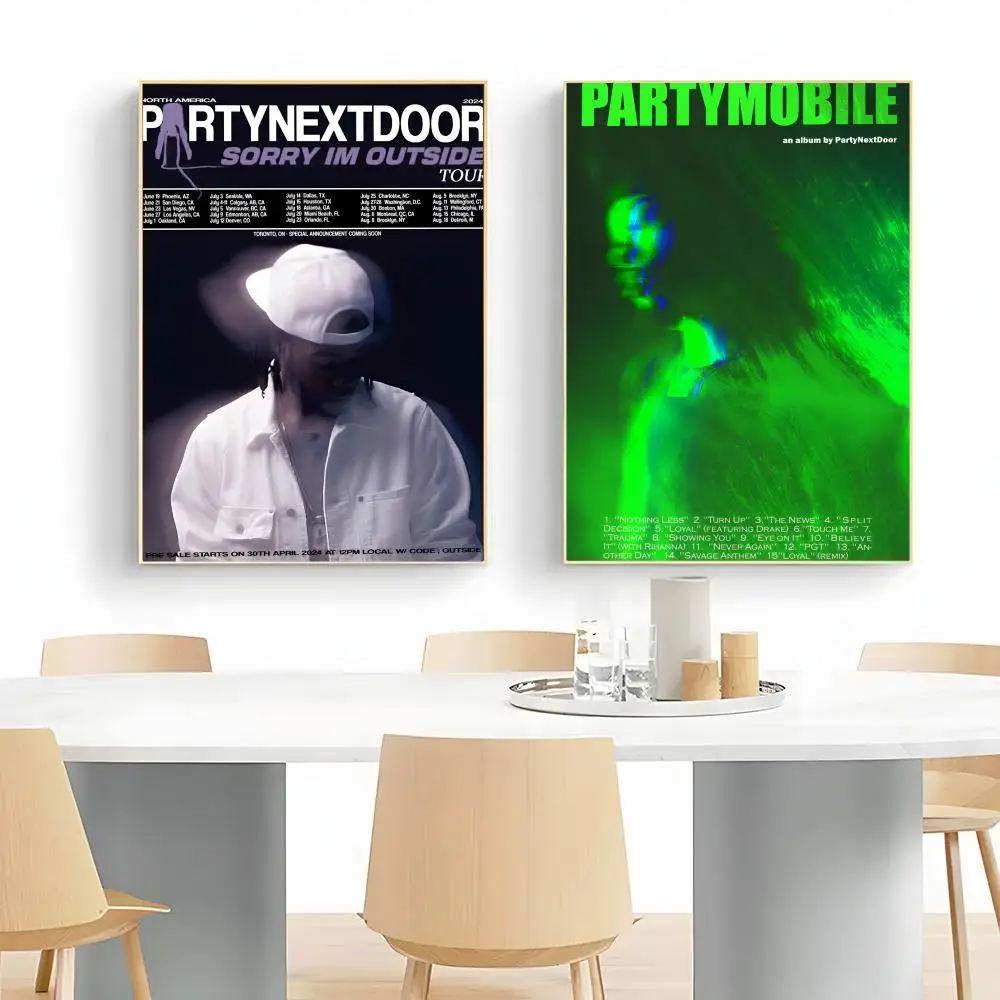 P-Partynextdoor Canadian Rapper Poster Wall Art Print Poster Decorative Mural Home Decor Gift Unframed