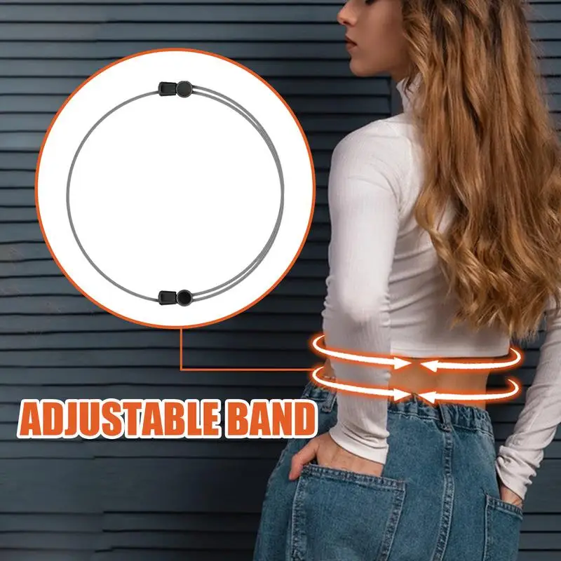 Crop Tuck Elastic Band Elastic Band For Shirt Easy To Use Invisible Flexible Elastic Shirt Cropping Band Crop Tuck Elastic Band