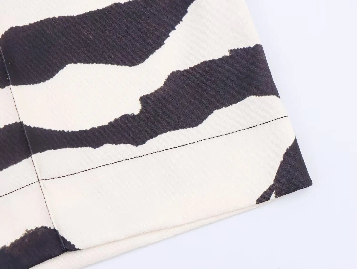 2025 novas roupas femininas estilo europeu e americano moda padrão zebra calças casuais de perna larga