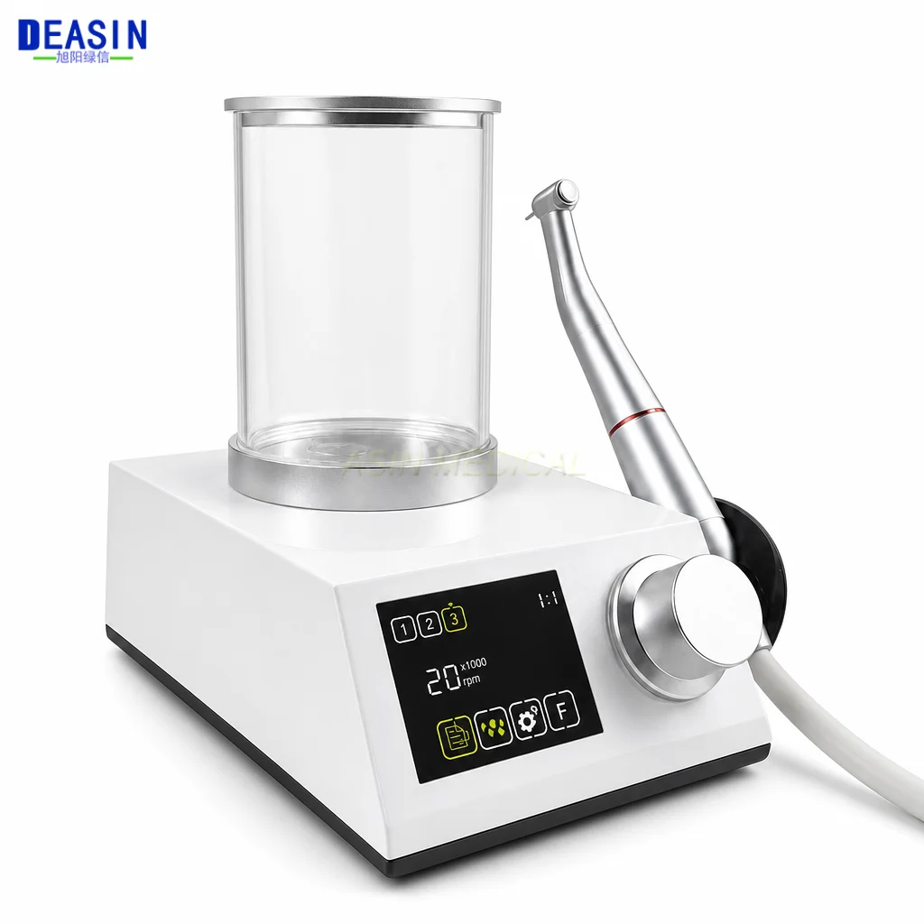 40,000 RPM Dental Electric Motor with Built-in Water Tank LED Brushless Micromotor 1:1 1:4.2 1:5 ISO E-Type Touch Screen