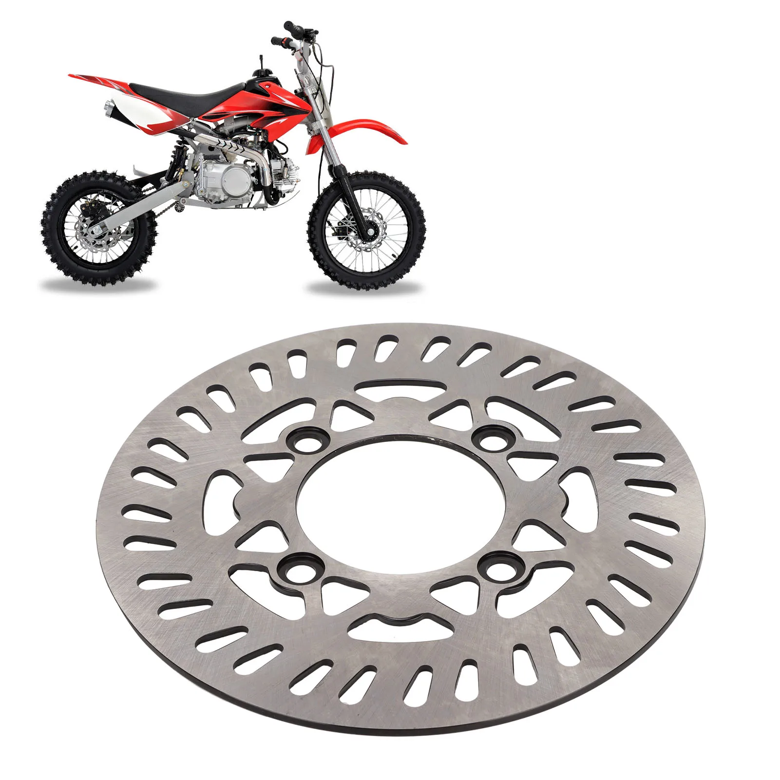 Disco de freio (220mm) para motocicletas off-road multiescostela, etc. : Feito de liga de aço de alta qualidade, fácil de instalar.