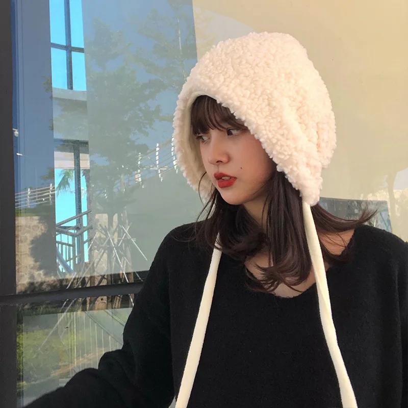 

Winter Warm Hat For Women Beanies Hat Russian Autumn Women's Bomber Hats Warm Beanies Cap Panama