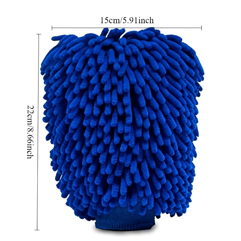 2pcs Random Color Car Wash Gloves, Chenille Coral Gloves,Car Wash Wiping Cloths, Auto Cleaning Towels,Dusting and Washing Gloves