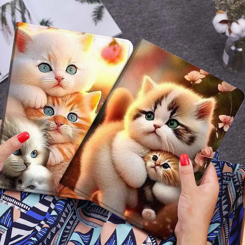 

Art Sunset Cat Cute Gift For Xiaomi Redmi Mi Poco Pad 2 5 6s 7 7s Ultra Pro Max 14 12.4 12.1 inch Soft Tablet Case