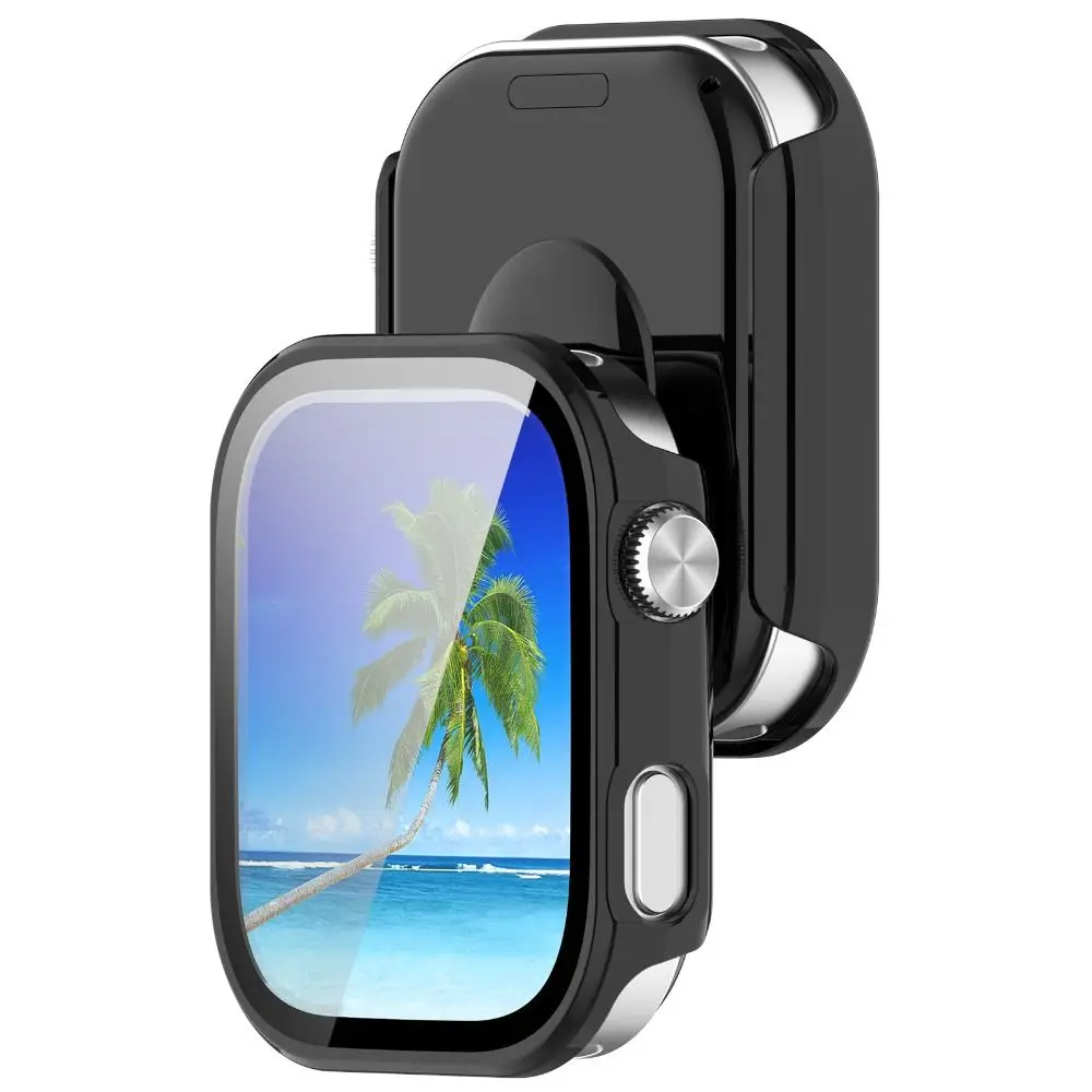 PC+Tempered Protective Case Anti-Scratch Full Coverage Screen Protector Hard Cover Shell for Redmi Watch 6