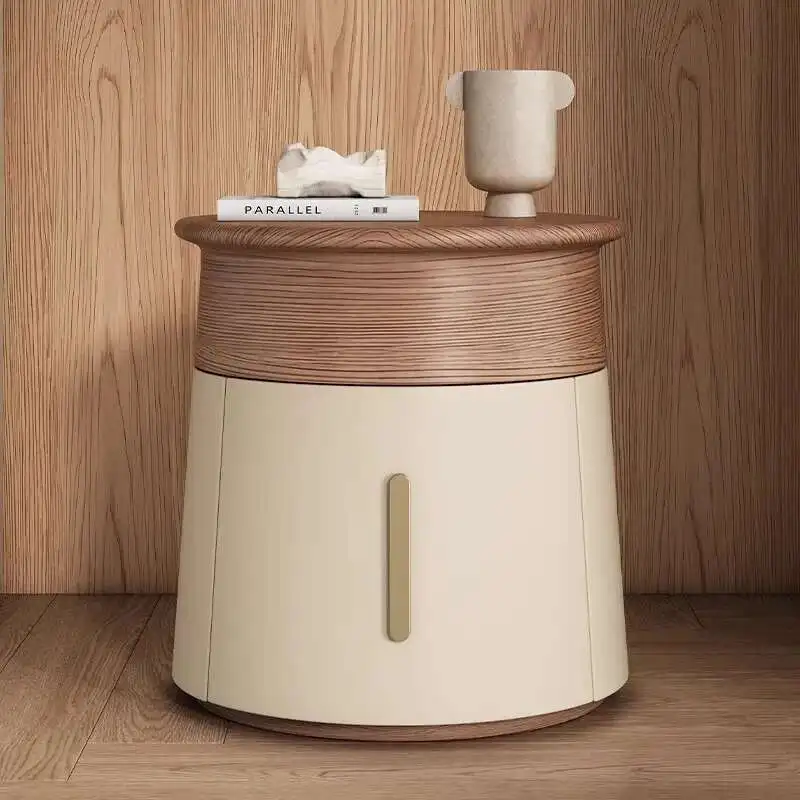 Creative Design Small Bedside Table Space Saving Drawers Storage Nightstand Unique Trendy Mesa De Noche Bedroom Furniture