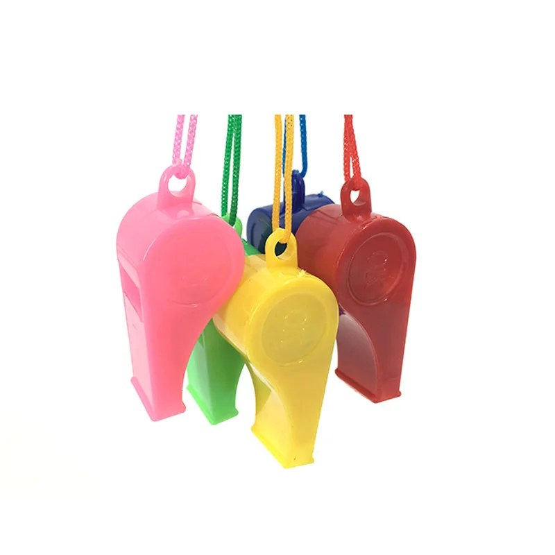 10/20pcs Random Color Portable Plastic Whistle For Cheering, Refereeing, And Emergencies - Ideal For Training And Survival