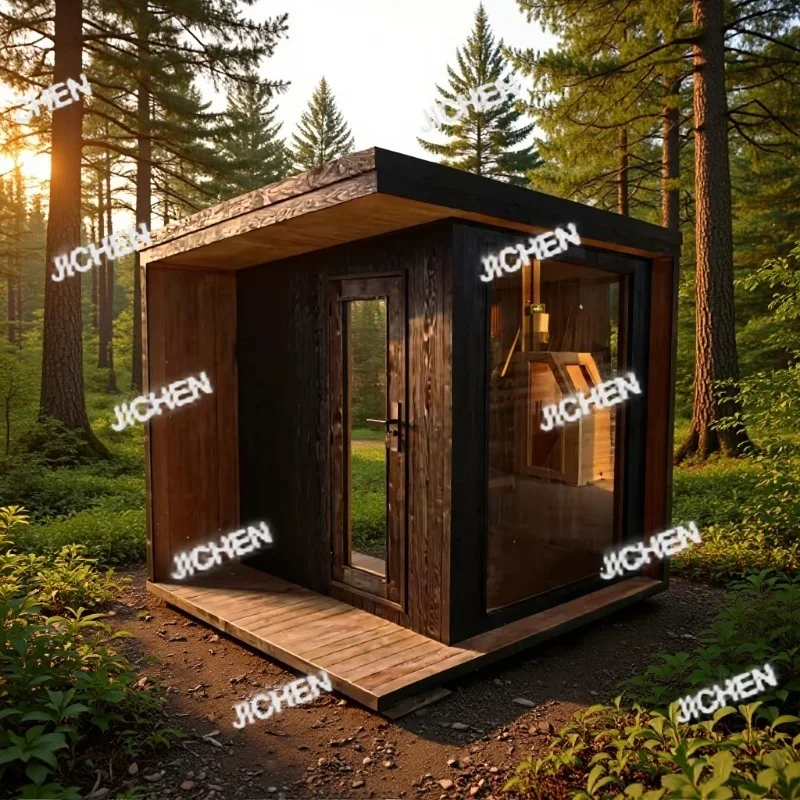 

HS Deposit бытовая сауна сухая пароварка Hemlock красная кедровая сауна два бытовых пара