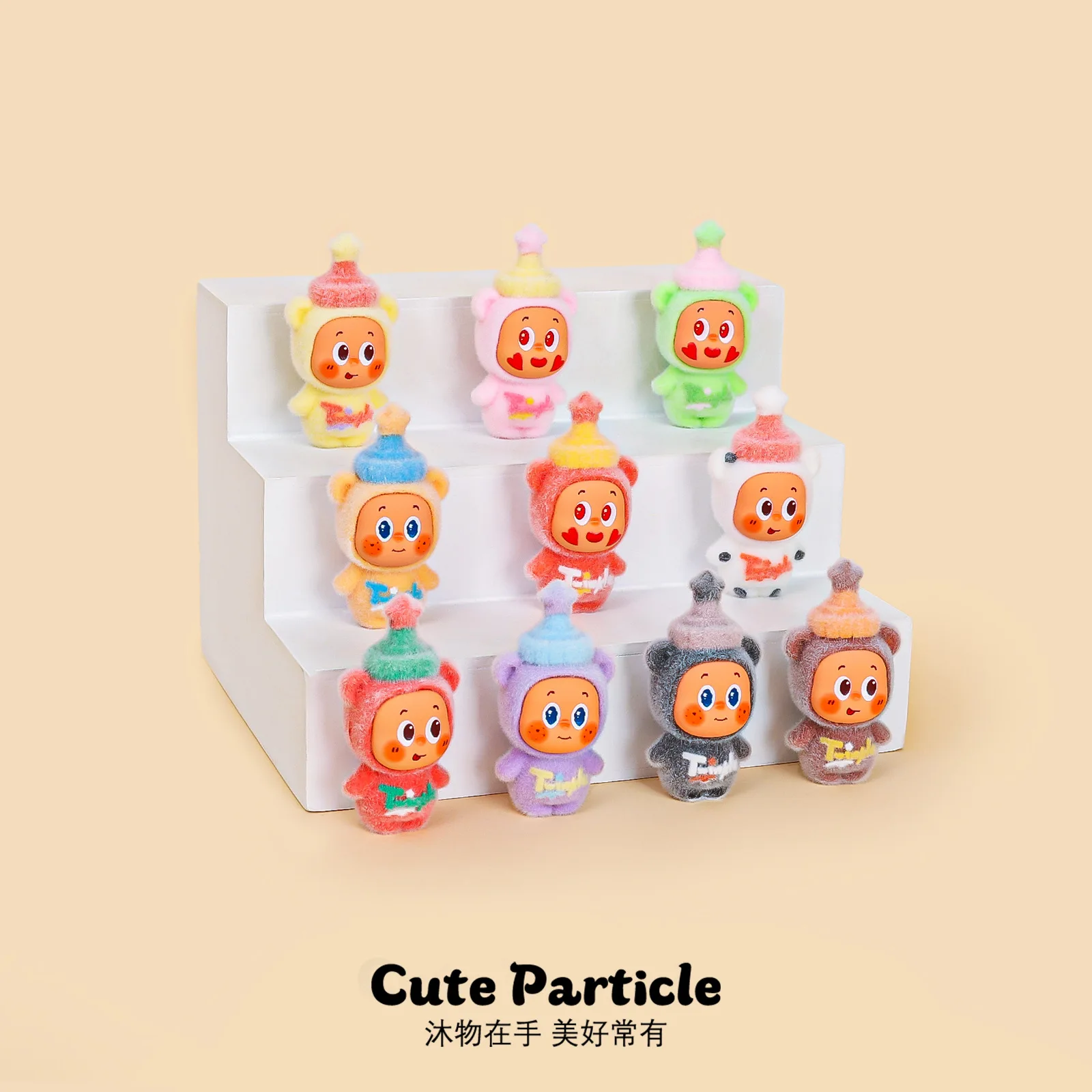 

10 pieces jam-themed little black figurines for desktop decoration or DIY keychains - cute pet figurines