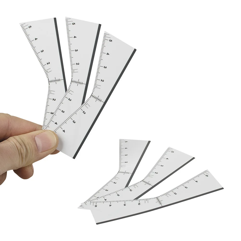25 pcs/pack Tattoo Mapping Eyebrow Ruler self-adhesive Eyebrow Pattern Locator Permanent Makeup Disposable Shape Template Tool