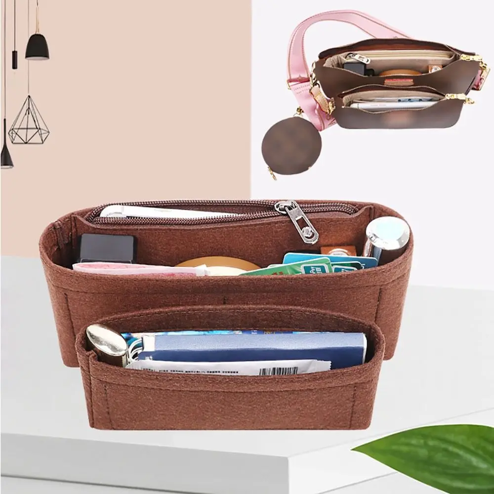 Felt Handbag Insert Bag Bag Support Storage Internal Bag Organization Portable Purse Liner for For LV Multi Pochette Accessoires