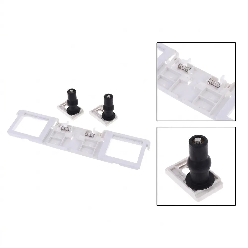 Toilet Seat Lid Fixing Plate With Expansion Screws Plastic Hinge Buckle Fastener For Bathroom Lavatory Seat Repair Replacement