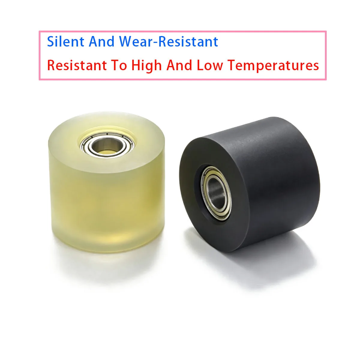 PU Soft Rubber, Polyurethane Guide Rail, Rubber Coated Bearing Pulley, Mask Press Wire 30mm Roller
