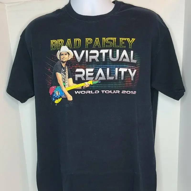 Authentic Brad Paisley Virtual Reality Tour 2012 Concert T Shirt Men Äôs Large