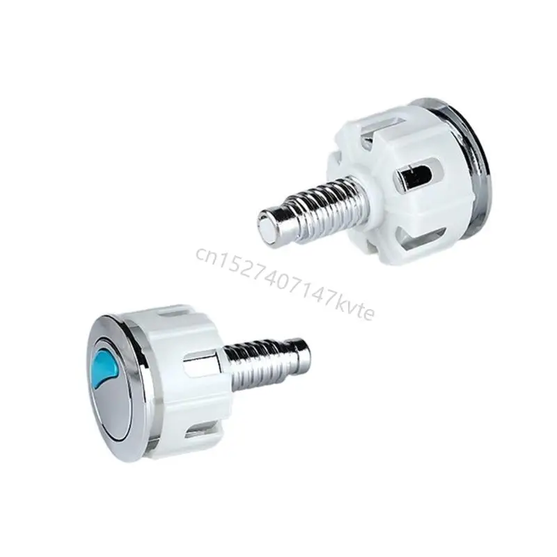 حزمة من 2 زر المرحاض مزدوج دائرة الجولة رأس يسهل تثبيت أنظمة تدفق المرحاض البديلة لأنظمة خزانات الصهاريج R9CA