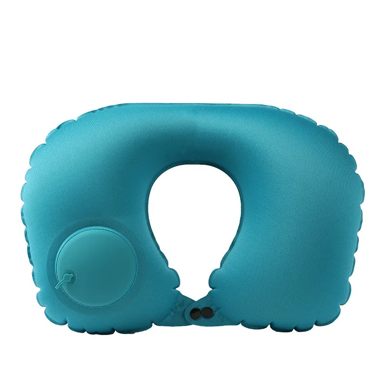 Inflatable Neck Pillow U Shape Air Pillow Neckrest Head Rest Portable Sleeping Resting Travel Pillow for Airplane Train Car