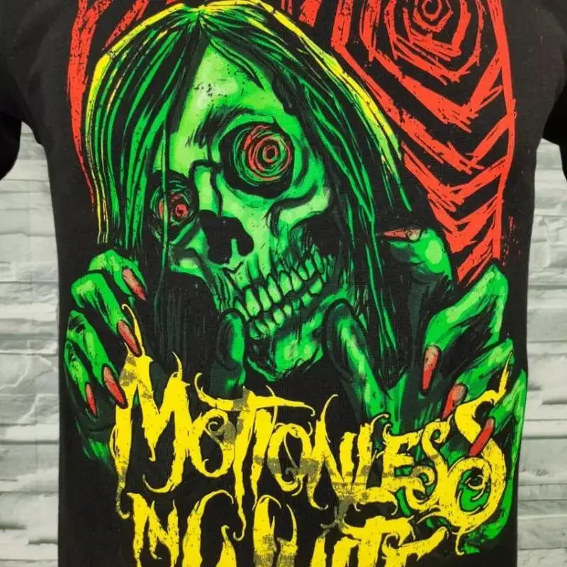 

Мужская хлопковая черная футболка Motionless in White Metal Band OM06