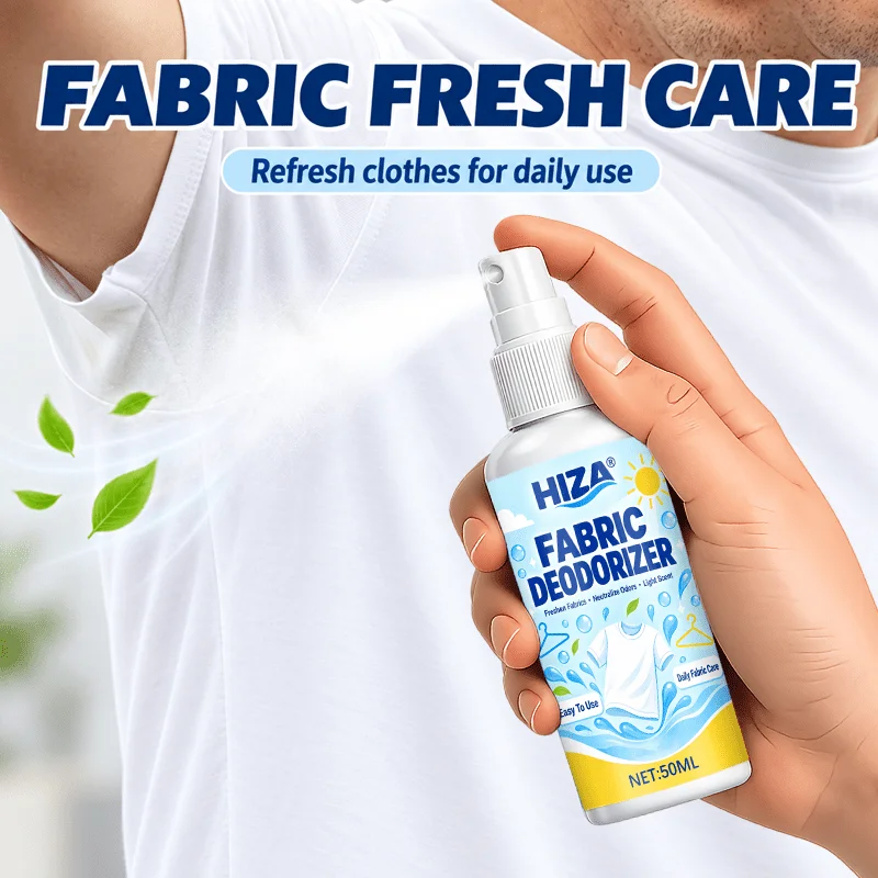 Fabric Deodorizing Spray, Jasmine Scent, Clothes, Bedding, Curtains & Fabrics, Eliminates Odor, Portable, Home, Car & Daily Use