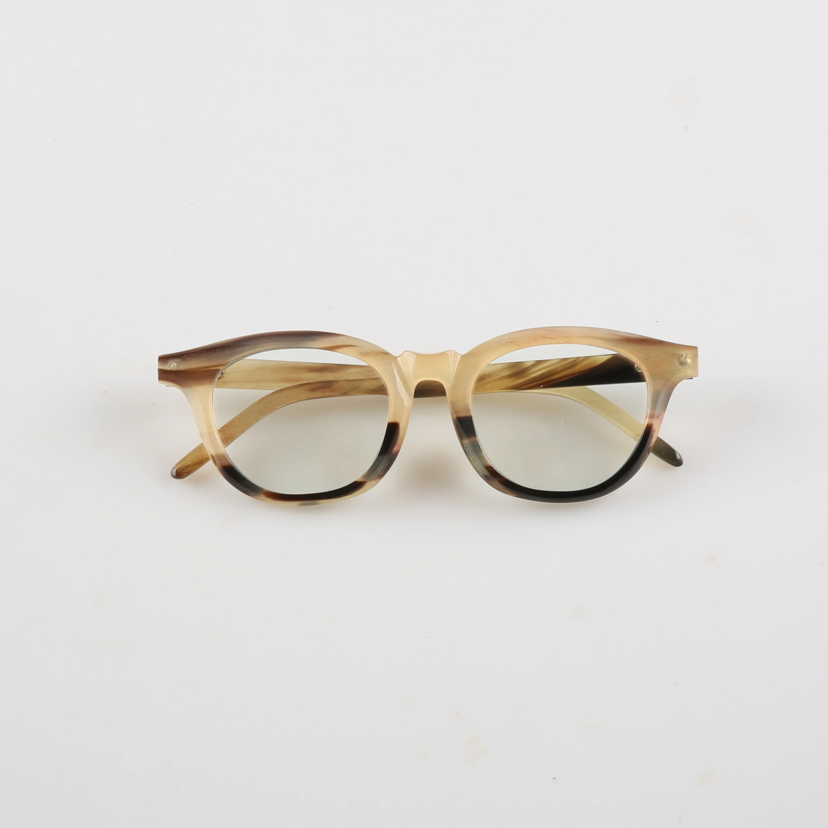 

Eyeglass Frames Unique Vintage Handmade Honey Black Horn Prescription Man Women Glasses Frames Cat Eye Retro Optical Eyeglasses
