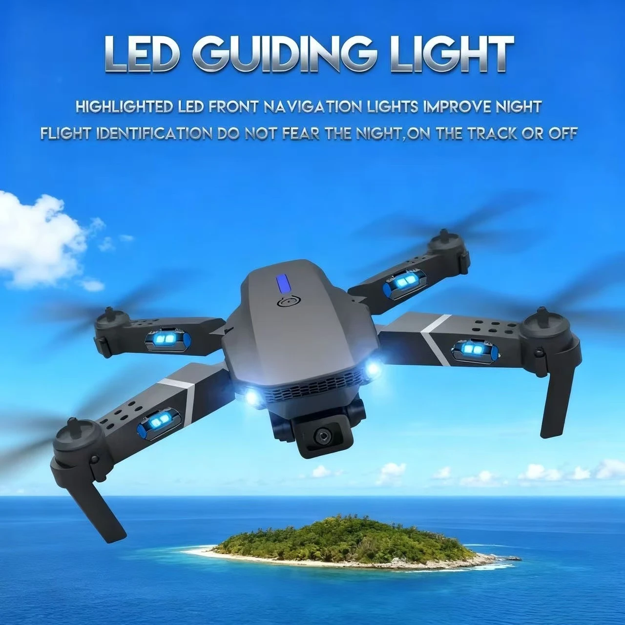 

E88 Pro Складной Wi-Fi FPV Дрон - 4K/1080P HD-камера, удержание высоты, радиоуправляемый квадрокоптер