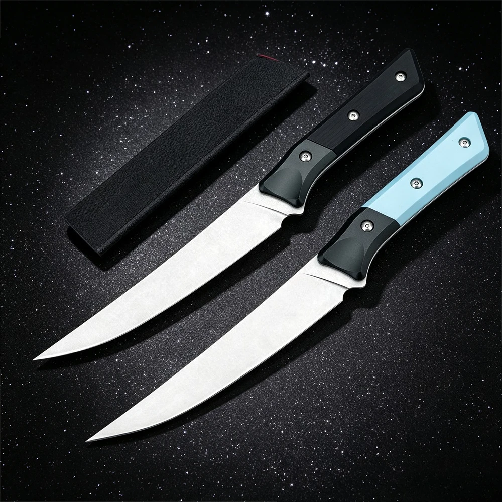 Survival Knife Full Tang - 3100B Full-Tang-Messer mit feststehender Klinge, 9Cr13MoV-Klinge,