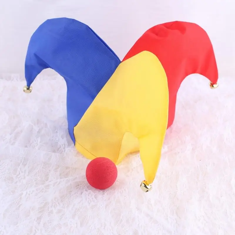 652F Narren-Kostüm-Zubehör, lustiger Mardi Gras-Narrhut mit Clown-Nasen-Geschenken