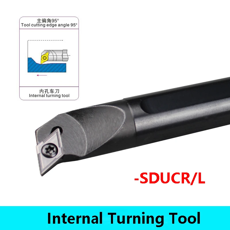 LIHAOPING S08K-SDUCR07 S10K S12M S16Q SDUCR07 내부 터닝 도구, 거치대 보링 바, CNC 선반 절단 도구, S10K-SDUCR07 생크 