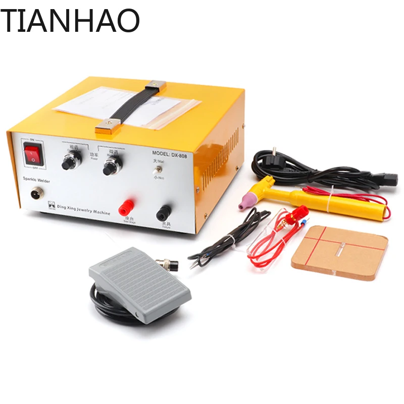 Jewelry Spot Welder 80A - Foot-Operated Handheld Ring Welder with Spot Welding Pen for Gold, Silver, Copper & Aluminum