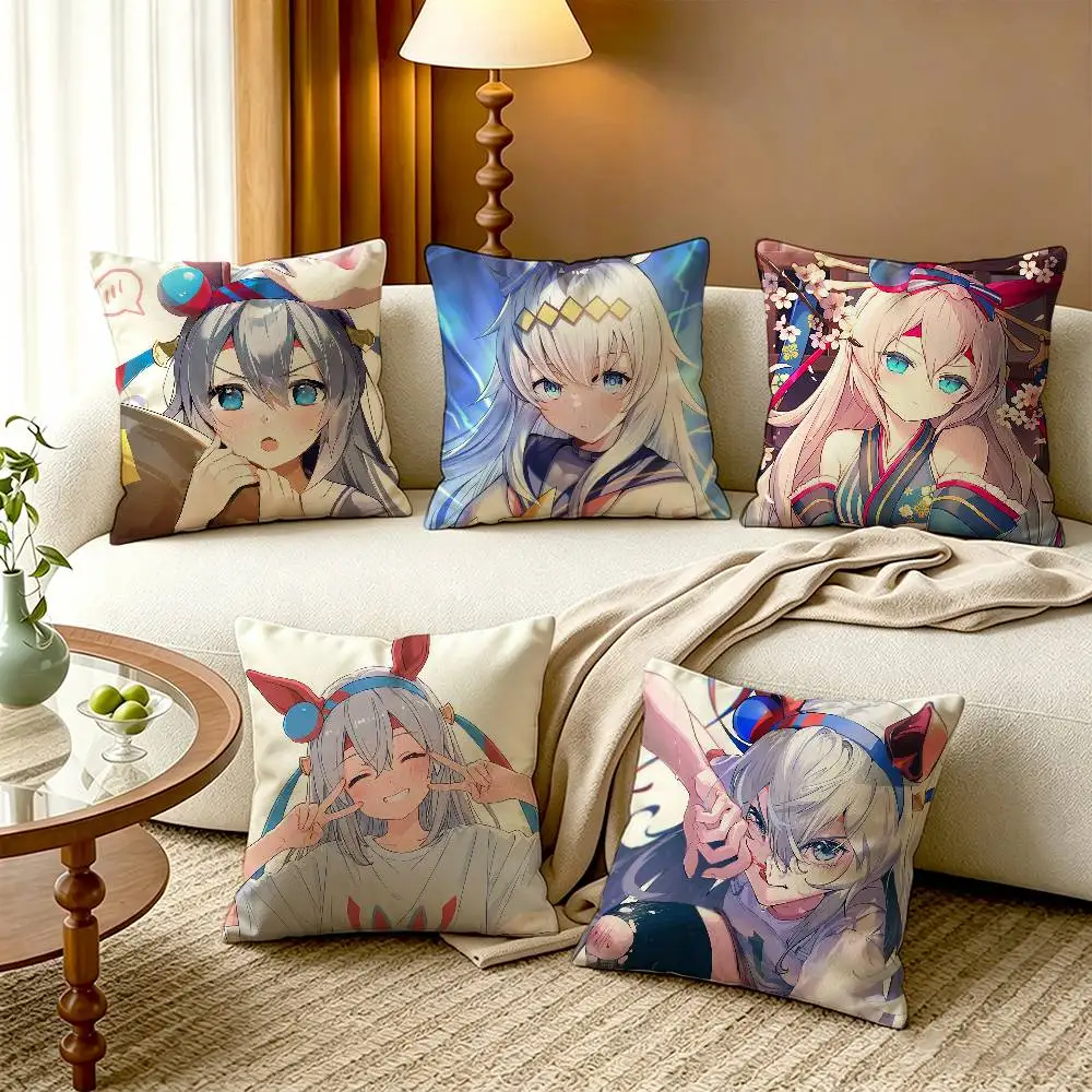 Oguri Cap Tamamo Cross Umamusume Pretty Derby Cotton Linen Square Pillow Covers Home Decor Gifts