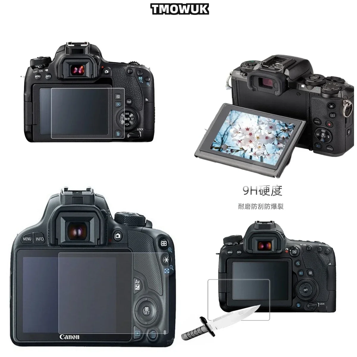 

For Canon 6D, Elegant Design Tempered Glass, 9H Hardness, Safeguards Your Camera