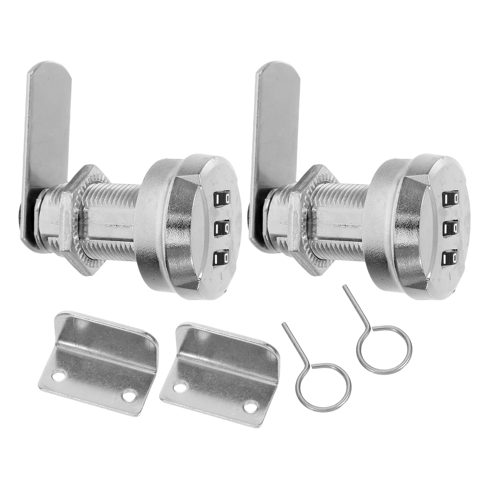 

2Sets Mechanical Password Lock Zinc Alloy Combination Drawer Locks for Cabinets Mailboxes File Cabinets Secure Storage
