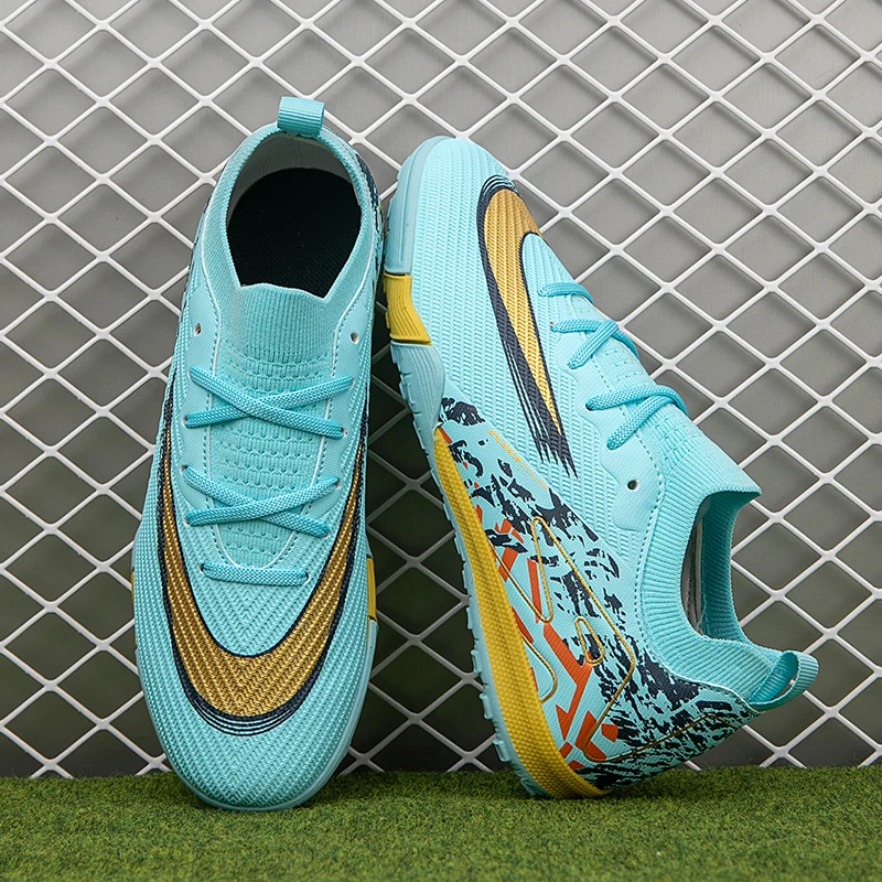 

Новые футбольные бутсы для мальчиков и девочек, тренировочная обувь, высококачественная футбольная сверхлегкая обувь, профессиональные нескользящие бутсы для уличного матча