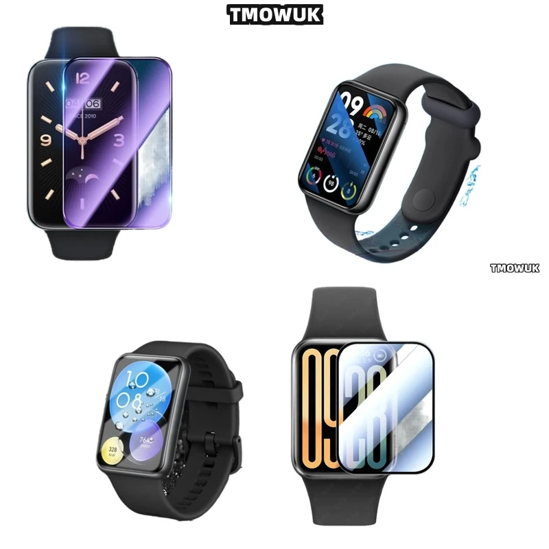 

For Xiaomi Band 4 - 10 Pro Full Cover Screen Protector Film Flexible Soft 3D Curved Anti - Scratch PMMA