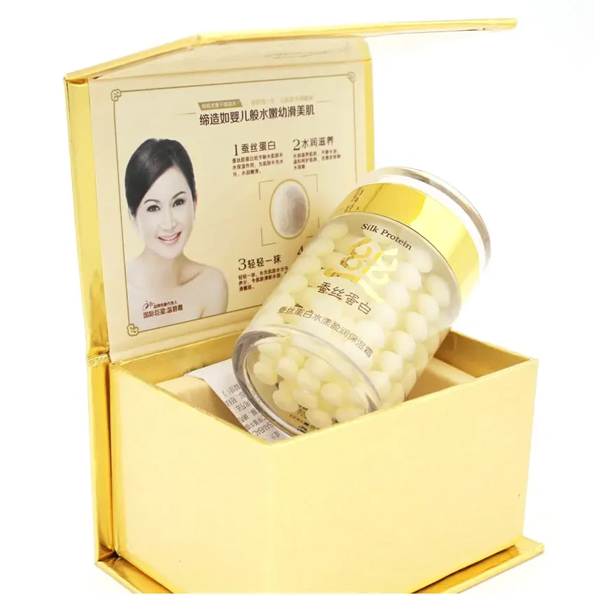 BIOAQUA Silk Protein Deep Moisturizing Face Cream Shrink Pores Skin Care Anti Wrinkle Cream Face Care Whitening Cream