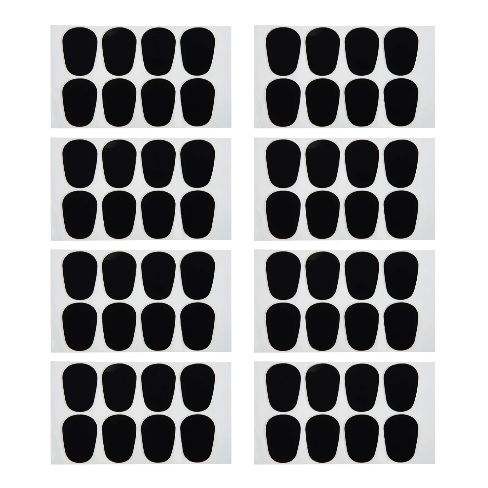 

64 Pcs Tooth Pad Mouthpiece Cushions 0 8 Elliptical Black Food Grade Saxophone Tooth Pads Safe Healthy Sax Accessories