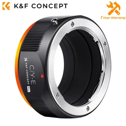 K&F Concept High-Precision Adapter for Contax C/Y Lens to Sony Alpha E NEX Mount Camera Body for Sony NEX-3 NEX-3C NEX-3N NEX-5