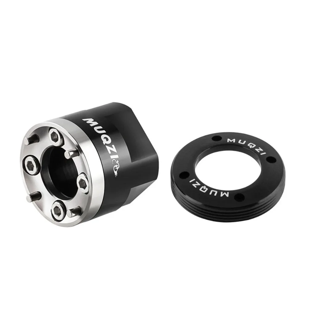 1 Set Aluminum Alloy Bicycle Crank Side Cover Anodized Treatment Precision Machining Wear-resistant Replaceable Mountain Bike